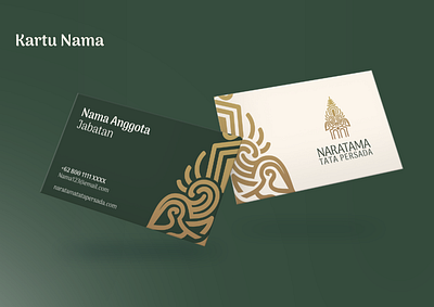 Naratama Tata Persada Logo branding design graphic design logo mockup movagraphics name card naratama tata persada