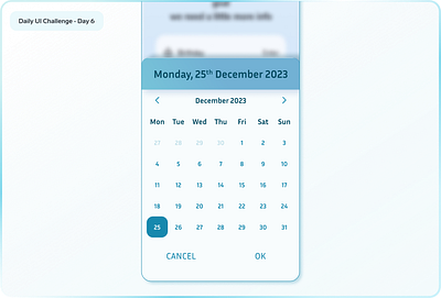 Daily UI Challenge #6 - Calendar branding calendar daily ui challenge daily ui challenge 6 design graphic design hidrate spark redesign hype 4 academy interaction design redesign ui ux ux design