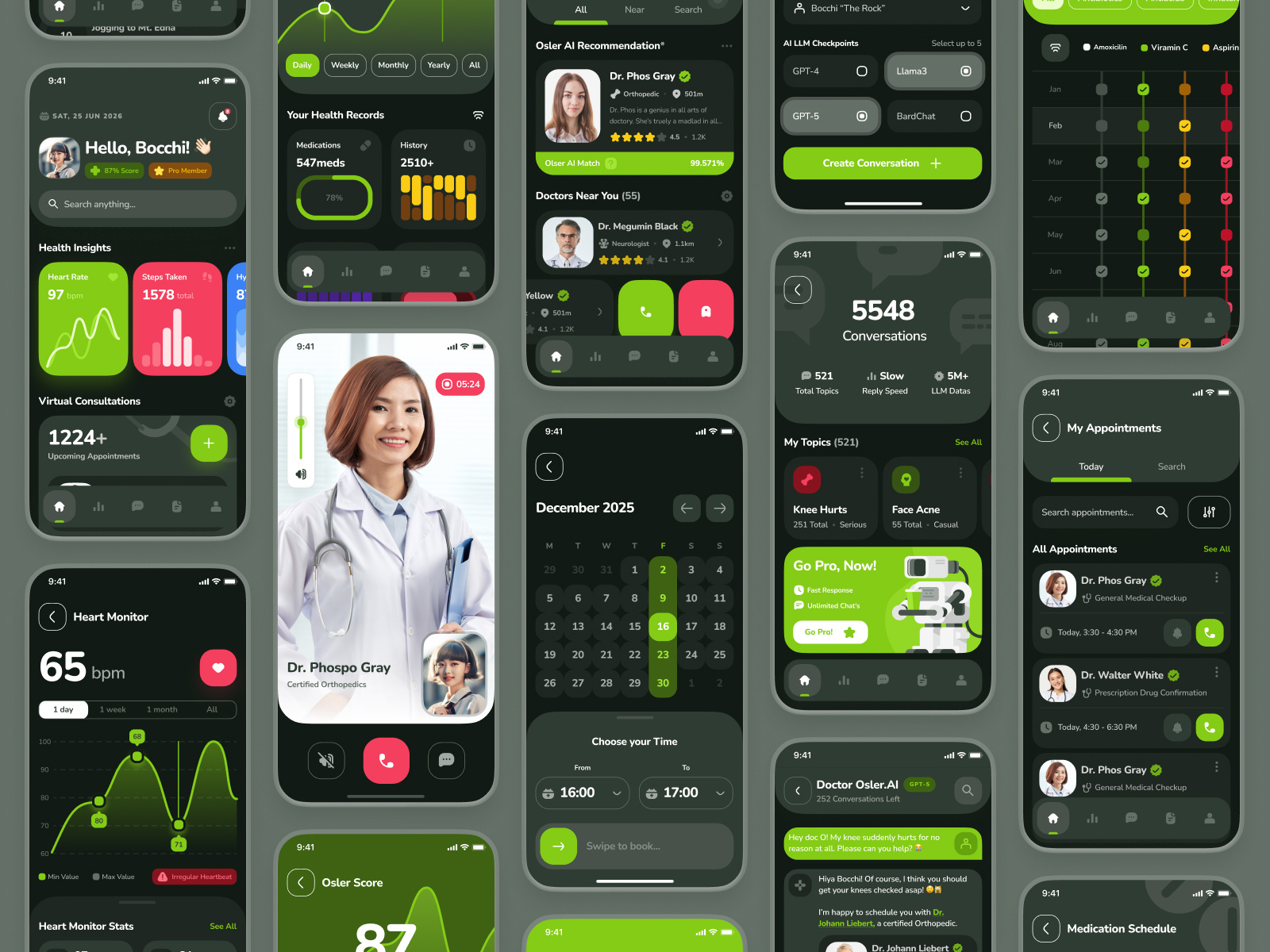 osler UI Kit: AI Telehealth App | Design System & UI Components by ...