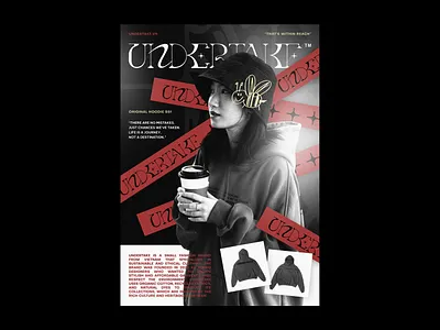 UNDERTAKE branding design fashion graphic design typography