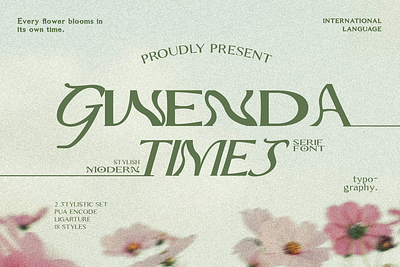 Gwenda Times - Stylish Modern Serif Font rich serif
