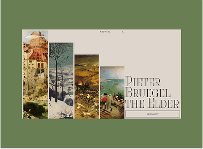 Pieter Bruegel design graphic design typography ui ux web design