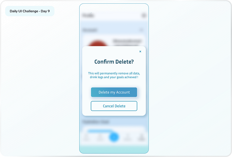 Daily UI Challenge #9 - Confirmation PopUp by Bhawana Kumari Rajesh on ...