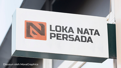 Loka Nata Persada Logo branding company design graphic design logo loka mockup movagraphics nata persada