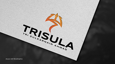 TRISULA (Tri Sulkarnain Ahmad) Logo branding company design graphic design logo mockup movagraphics trident trisula