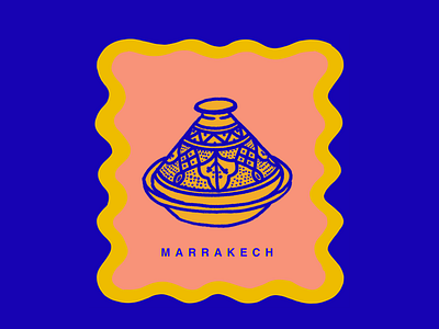 Marrakech artwork branding design graphic design handmade illustration logo