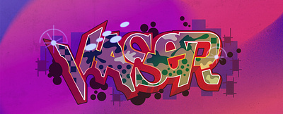 Graffiti Lettering gradient graffiti graphic design illustration letters