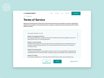 Terms Of Service - UX/UI Design box ui cgu cgu ui cta dailyui dailyui089 dailyui89 dailyuichallenge product design scrollui section ui terms ui ui design uiux uiux design ux ux design web site webdesign