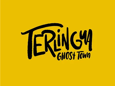 Terlingua Ghost Town Logo branding design identity lettering logo texas