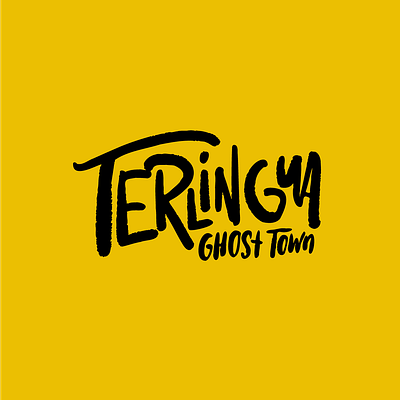 Terlingua Ghost Town Logo branding design identity lettering logo texas