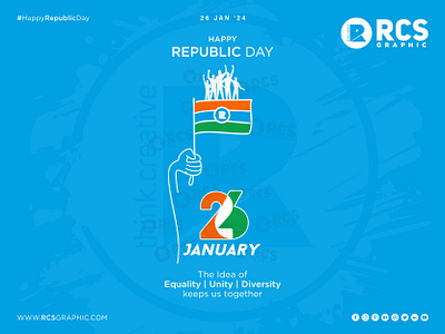 Happy Republic Day India - 26th January 2024