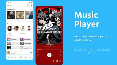 Music player UI design app design appdesign dailyui music player musicplayer ui user interface