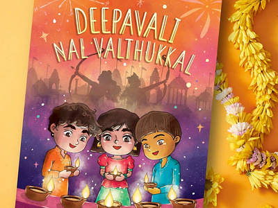 Deepavali Nal Valthukkal - A Children's Picture Book affinity designer book illustration character design childrens book illustration design graphic design illustration