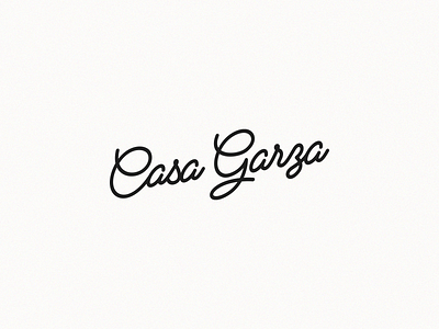 Casa Garza (Logo) branding design graphic design icon illustration logo script