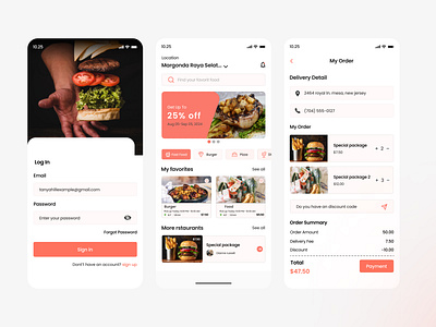 Food Mobile App Design apps design figma mobile apps design ui uiux