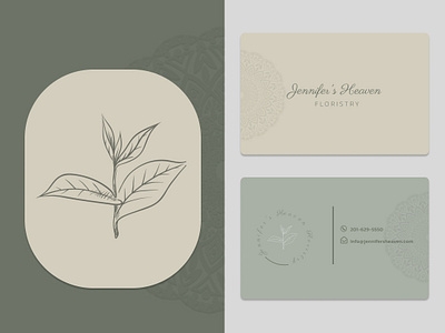 Flourist Business Card Design branding design graphic design illustration logo minimal ui
