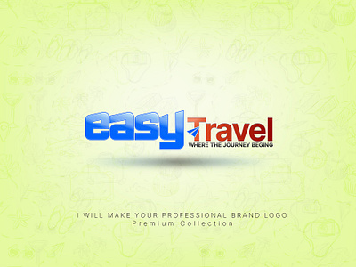 Easy Travel Logo eliascreators graphic design logo travel logo