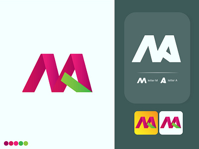 MA Letter Logo branding graphic design logo ma letter logo