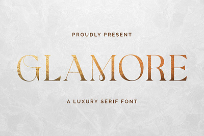 Glamore - Luxury Display Serif Font advertising font branding font business font casual font classy font corporate font elegant font feminine font gold font luxury font modern font packaging font serif font