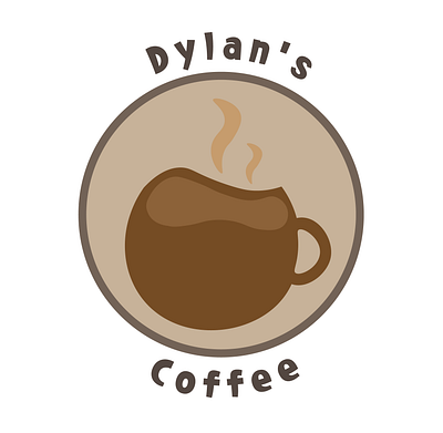 Day 6/50 of #dailylogochallenge -- Dylan's Coffee branding design flat graphic design illustration logo modern simple ui vector