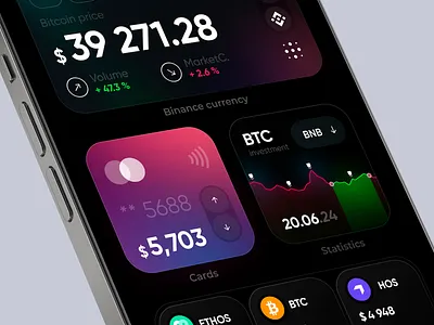 Fintech Crypto Banking Ui Design Widgets bank ui kit bank widgets bitcoin app crypto app exchange app finance app finance ui kit finance widgets fintech fintech design mobile app money app online bank trading app ui design ui kit ui template web3 app widgets design ui