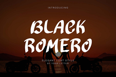 Black Romero beautiful branding design font font design graphic design handwritten illustration logo