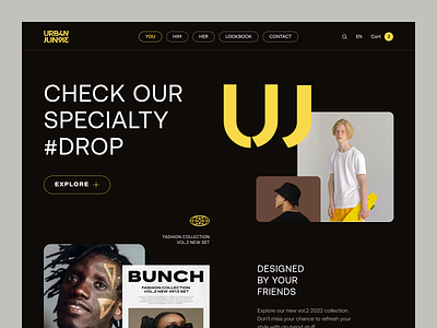 Urban Jungle Website design interface product service startup ui ux web website
