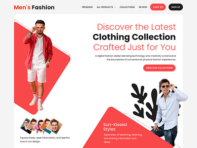 Men's eCommerce Store Hero Section Design design ecommerce design ecommerce hero section ecommerce store design ecommerce ui hero section ui mens ecommerce store ui ui design