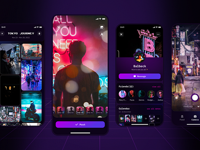 Photo and video editor app redesign 90s vibe app app design design editing layout neon photo photo editor retro ui ui design ux vhs video video editor