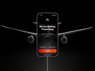 Easy flight mobile app ux ui with 3D 3d app avia c4d cinema4d design figma flight mobile ui ux