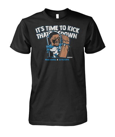 Penei Sewell Kick It Down Shirt penei sewell kick it down shirt