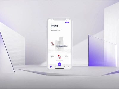 Airbus A380 slider UI airbus aircraft animation booking buildings c4d design dubai flight home menu plane search slider swipe tickets towers travel ui ux