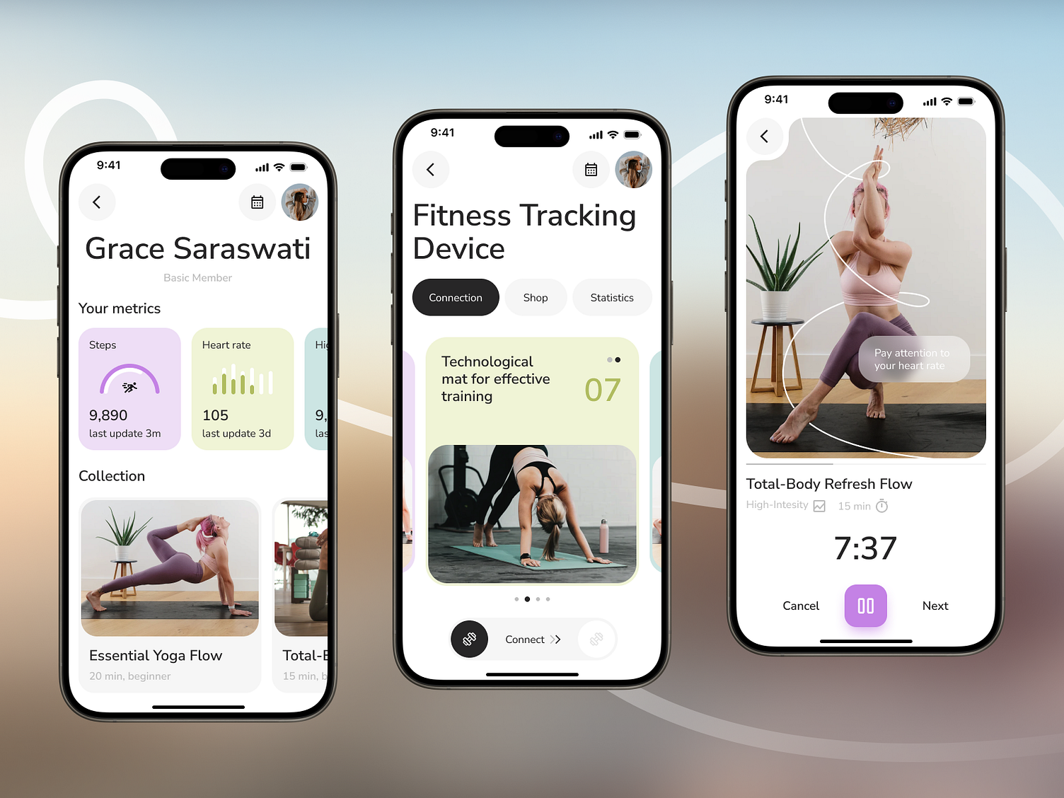 Fitness mobile app — UI/UX design by Solar Mobile for SOLAR Digital on ...