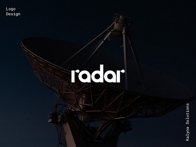 Font Logo Design. Radar branding design font graphic design logo radar shape space vector