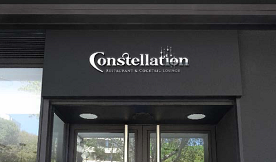 Complete brand strategy for Constellation branding graphic design logo menu design print design