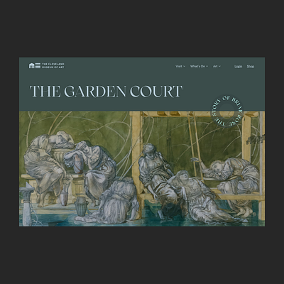 The Garden Court Project Page animation branding logo ui