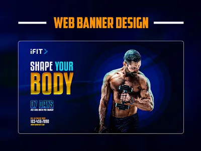Web banner Design । Landing page design। Fitness banner banner design bnner ads branding design facebook post fitness banner fitness web banner fitness website flyer design graphic design gym web banner gym website design hero banner instagram post landing page shopify banner ui website design