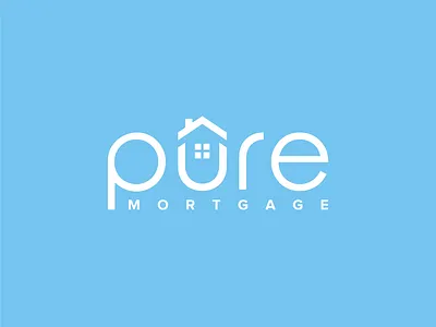 Pure Mortgage app apparel architect branding building city design graphic design home house illustration logo luxury mortgage property realestate vector