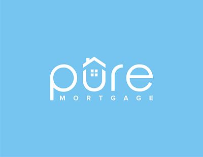 Pure Mortgage app apparel architect branding building city design graphic design home house illustration logo luxury mortgage property realestate vector