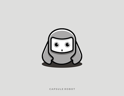 Capsule Robot ai app apparel branding computer design future graphic design hitech illustration logo robot robotic sound speak tech ui ux vector