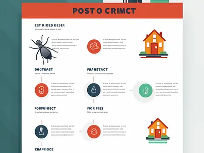Pest Control Simple Infographic Design graphic design infographics pest control