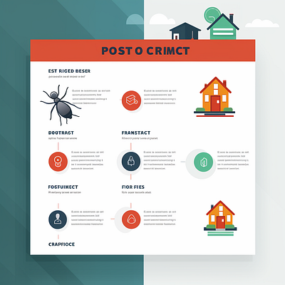 Pest Control Simple Infographic Design graphic design infographics pest control