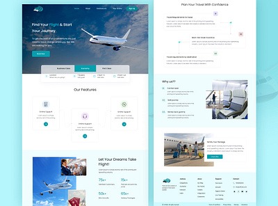 Flight Booking Landing Page app app design design figma mobile ui ui uiux