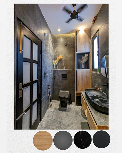 Small Space, Big Style: Modern Bathroom Design by DMS Studio bathroomdesign chandigarh dms studio dmsstudio doordesign homedesign housedesign interior design kharar luxurybathroom minimalistbathroom modernbathroom mohali mohalihomes nearme smallbathroomdesign spabathroom