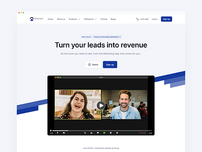 Skylimit - Website Redesign app branding design landing page leadgeneration leads ui ux video call web website