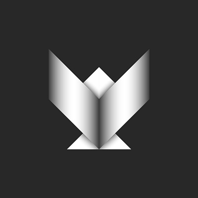 Paper bird emblem identity logo design