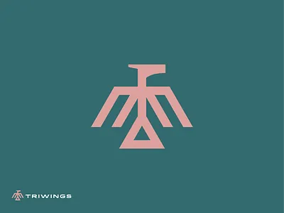 Triwings symbol animal banking bird blockchain branding clean crypto finance fintech logo logodesign luxury mark minimal money startup symbol triangle web3 wings