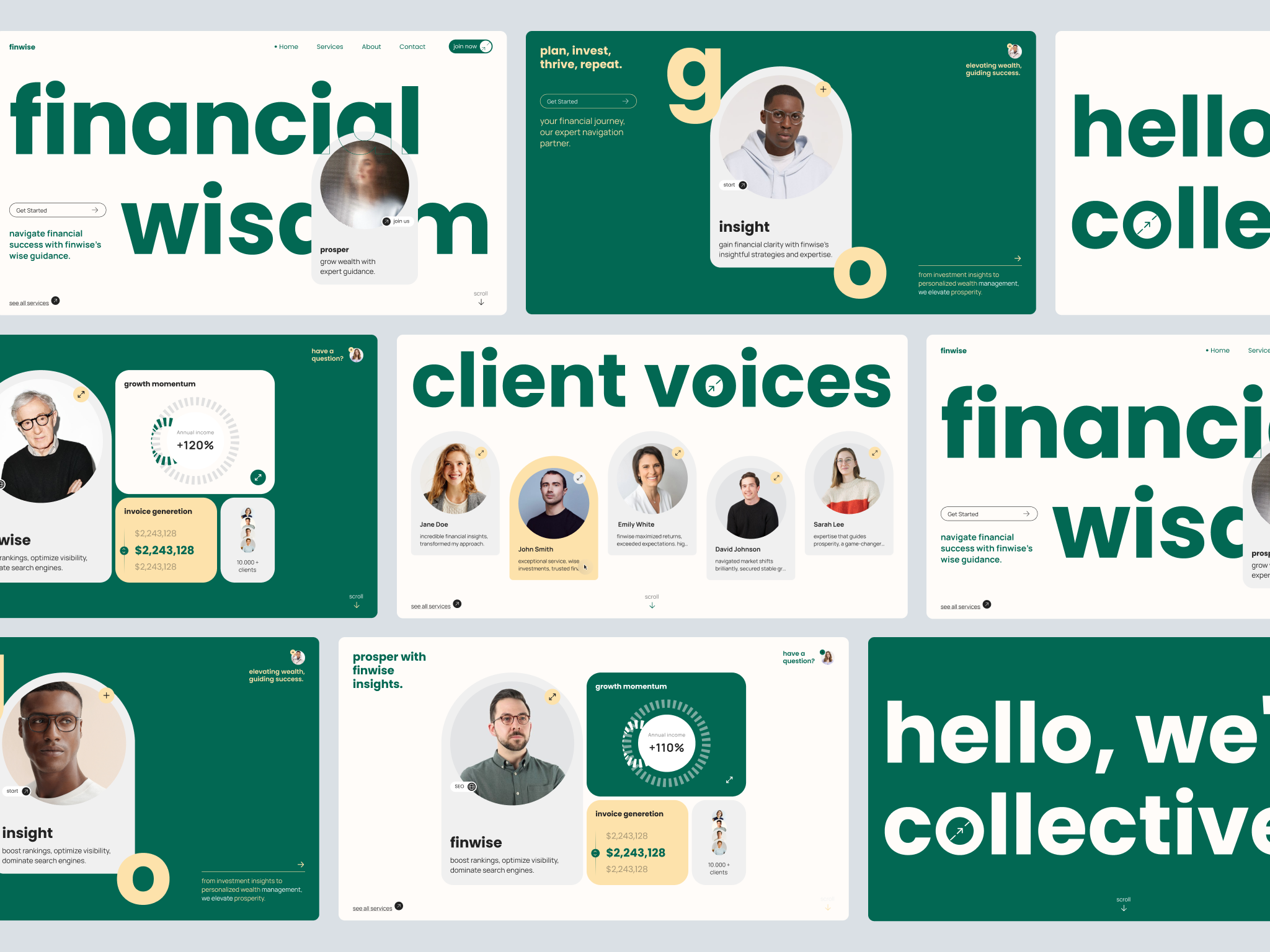 Finwise - Fintech Landing page by Hrab_design on Dribbble
