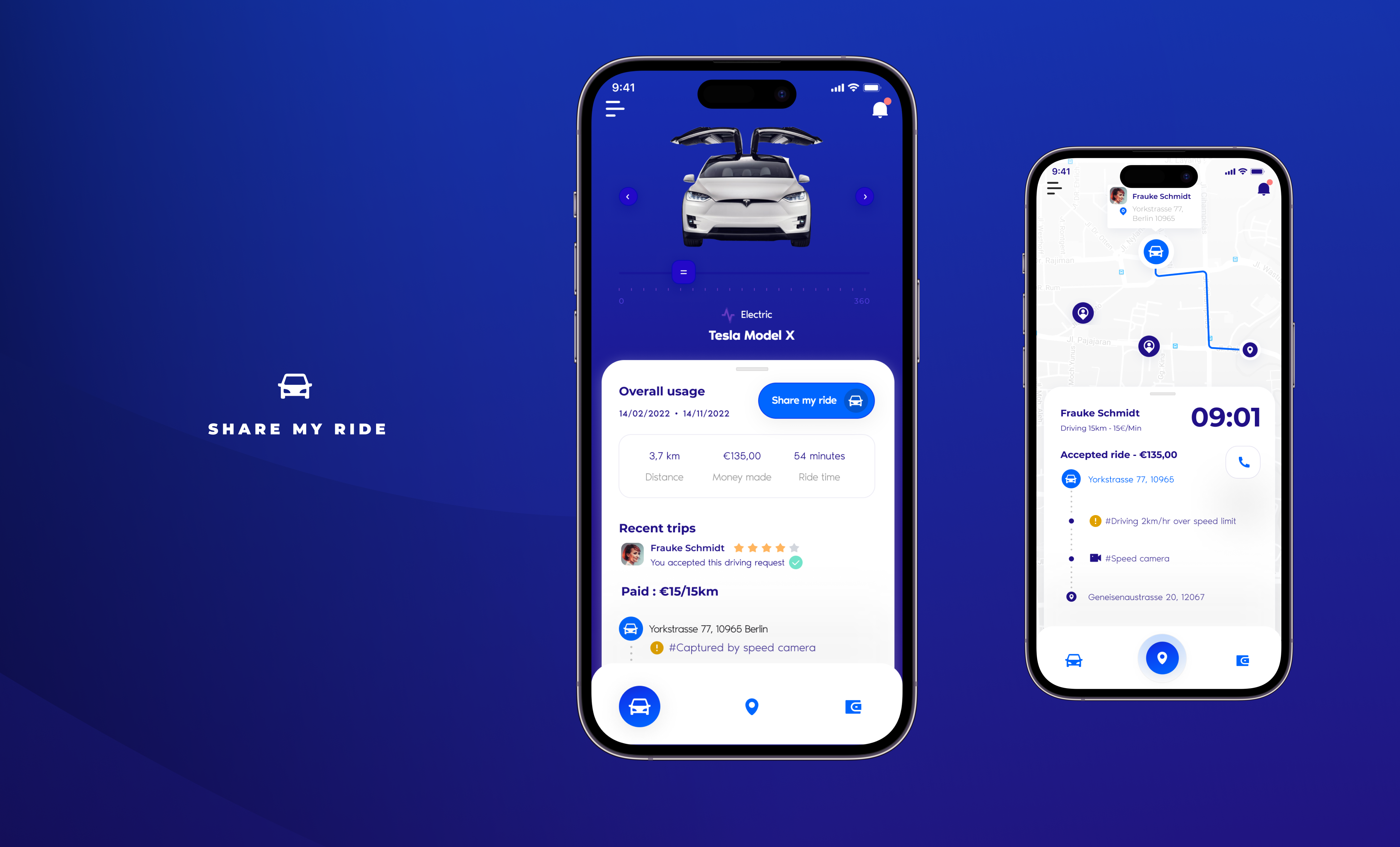 BMW Flexible mobility concept branding interface design ios mobil mobile app ui uidesign