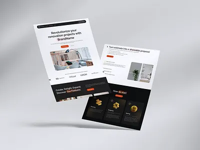 Interior Design Landing Page figma design interior design website landing page design ui ux design user design user experience user interface design website design